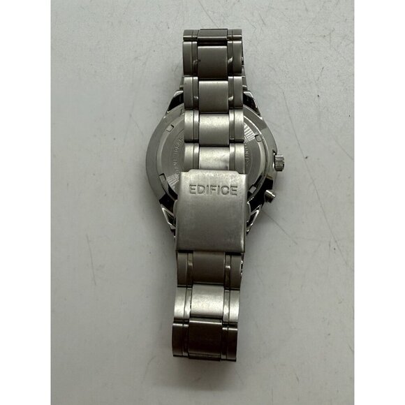 Casio Edifice Illuminator 2312 MMW100 Watch Silver Tone Bracelet White Face Date - Picture 3 of 7